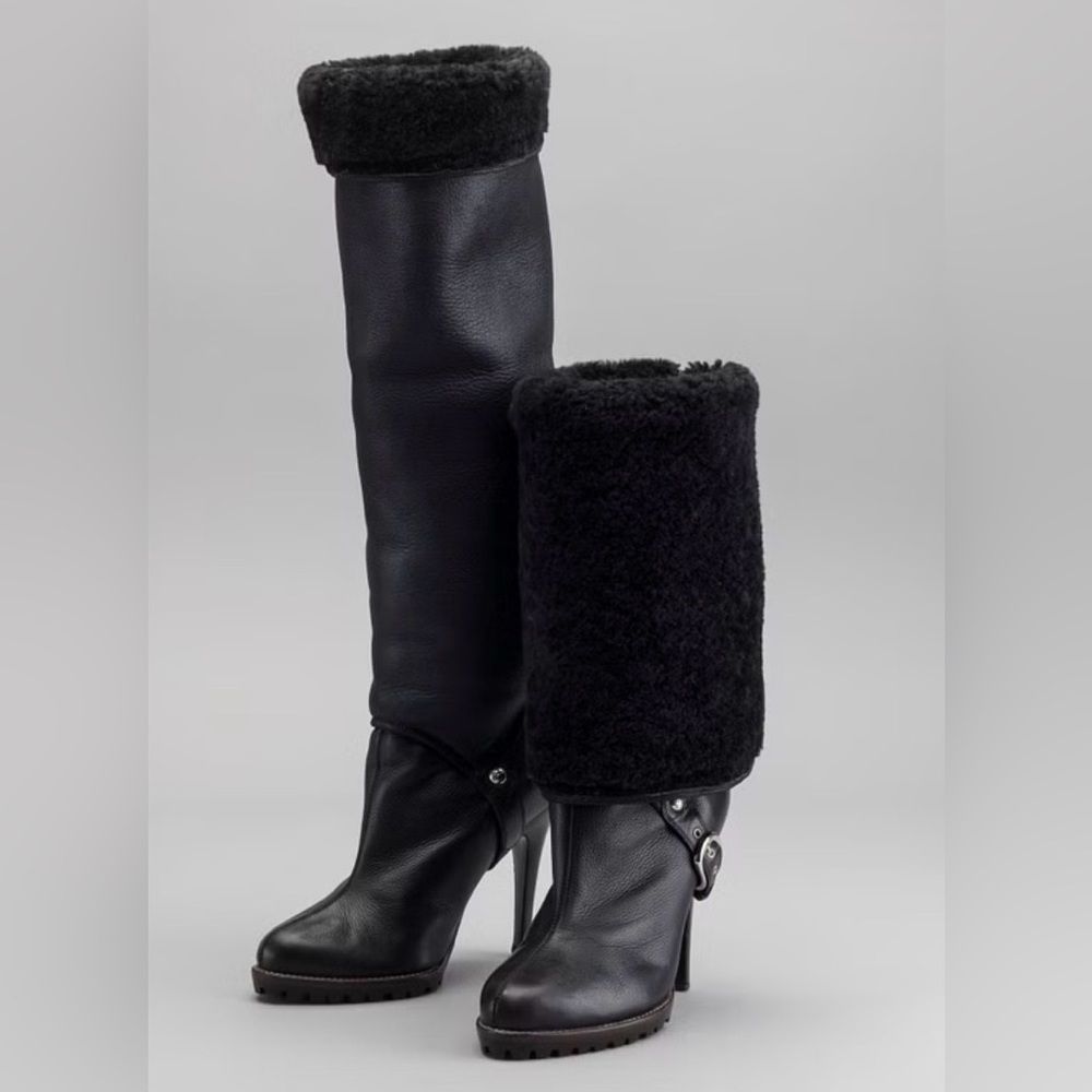 Giuseppe Zanotti Elegant Black Leather Boots
